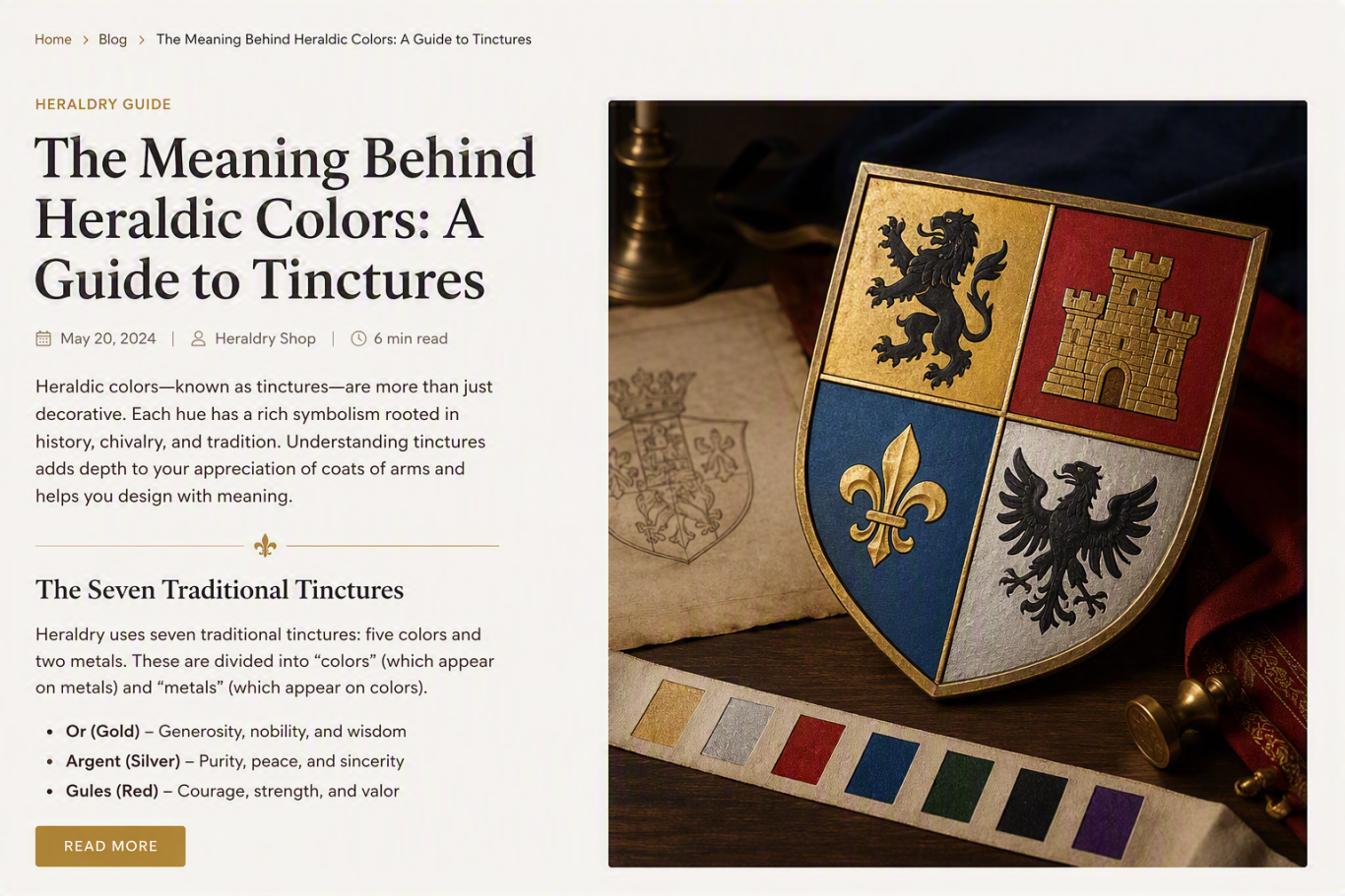 The Meaning Behind Heraldic Colours Blog